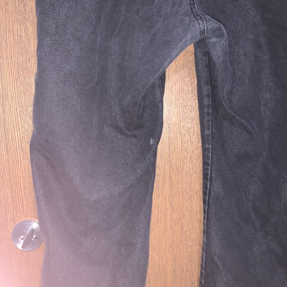 Big And Tall Men's 44x30 Charcoal Wrangler Denim Dark Wash Jeans - Picture 6 of 9